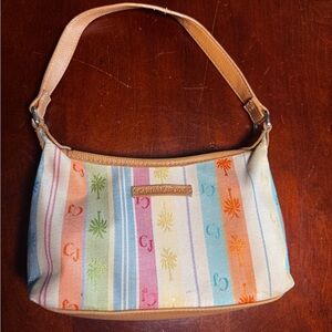 Colorful Striped Caribbean Joe Spring Summer Small Shoulder Bag